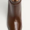 Cizme Pattie din piele de vițel cu efect de pui de cal 75 mm Cizme Pattie din piele de vițel cu efect de pui de cal 75 mm