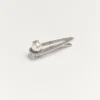 Clemă de cravată metalică Vlogo Signature cu cristale Swarovski® și perle