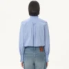 Cămașă clasică din poplin cu dungi Cămașă clasică din poplin cu dungi