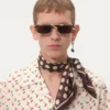Cămașă de bowling din poplin de bumbac cu imprimeu Cherryfic