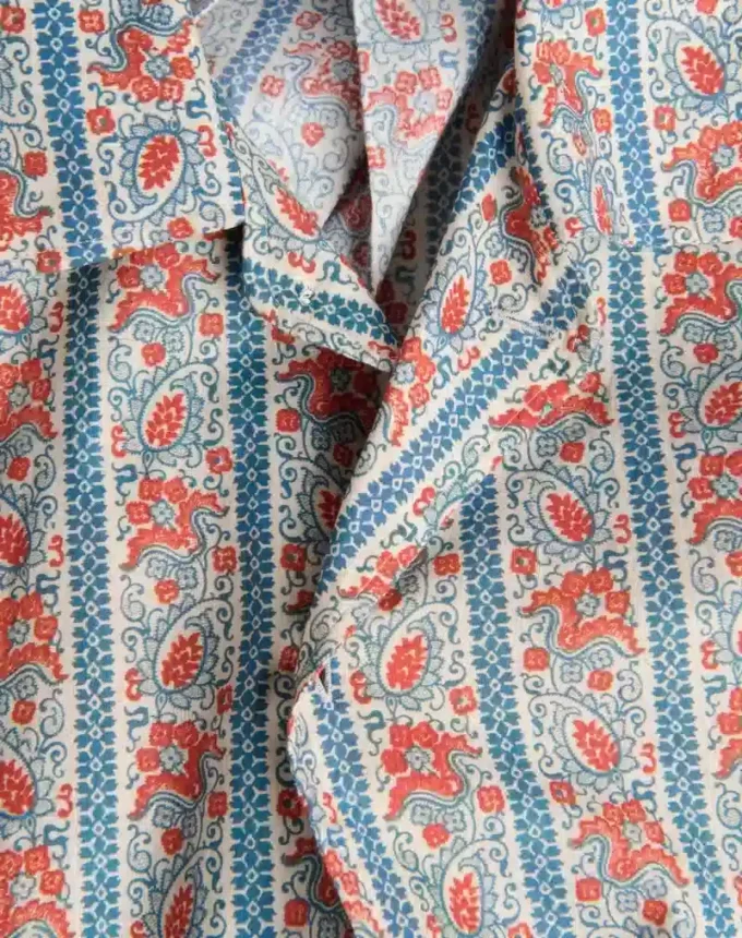Cămașă de pijama din muselină de bumbac cu imprimeu Voyage Imaginaire Cămașă de pijama din muselină de bumbac cu imprimeu Voyage Imaginaire