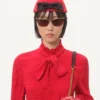 Cămașă din crep de Chine cu imprimeu Cour De Coeur