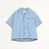 Cămașă din denim cu imprimeu floral Cămașă din denim cu imprimeu floral