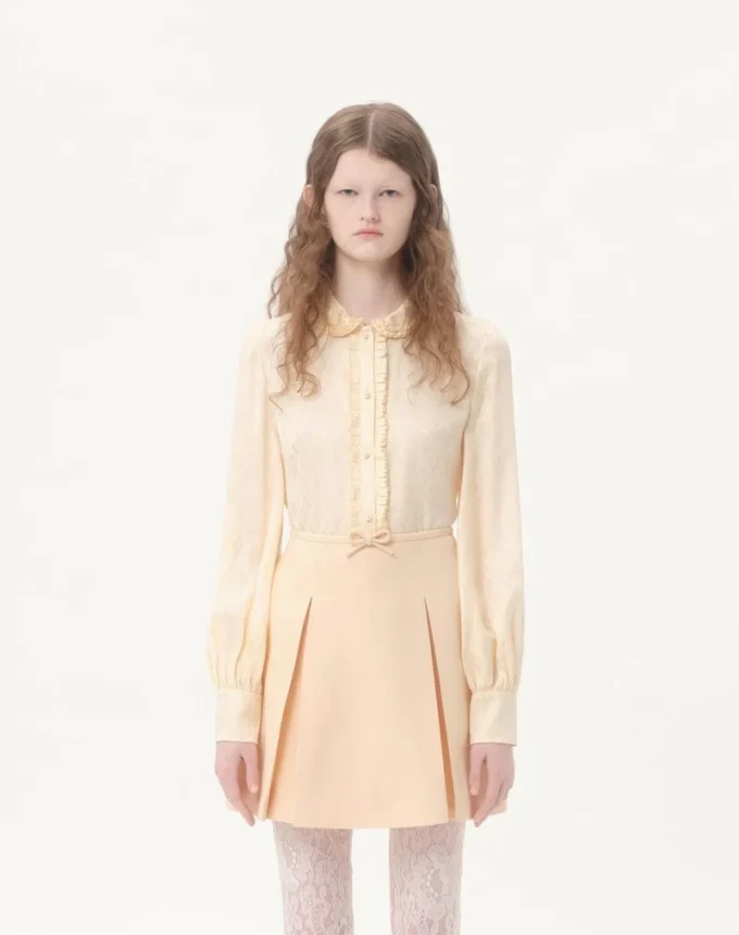 Cămașă din jacquard de mătase Toute La V Cămașă din jacquard de mătase Toute La V