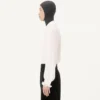 Cămașă din mătase crep de Chine Valentino cu volane