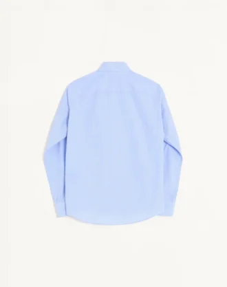 Cămașă din poplin de bumbac Valentino cu broderie VLogo