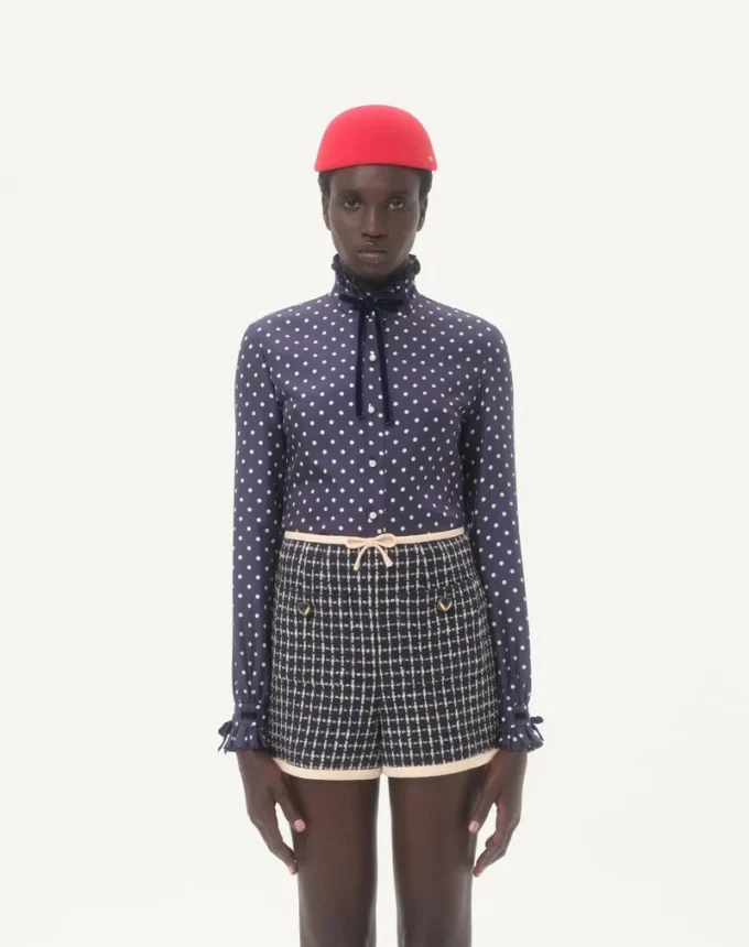 Cămașă din twill cu imprimeu Plus De Pois Cămașă din twill cu imprimeu Plus De Pois
