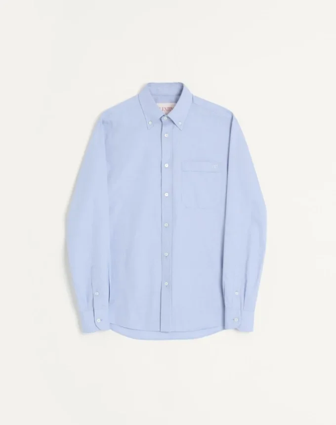 Cămașă Oxford din bumbac cu broderie Vlogo