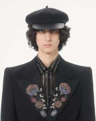 Cămașă Valentino din șifon de mătase și lurex