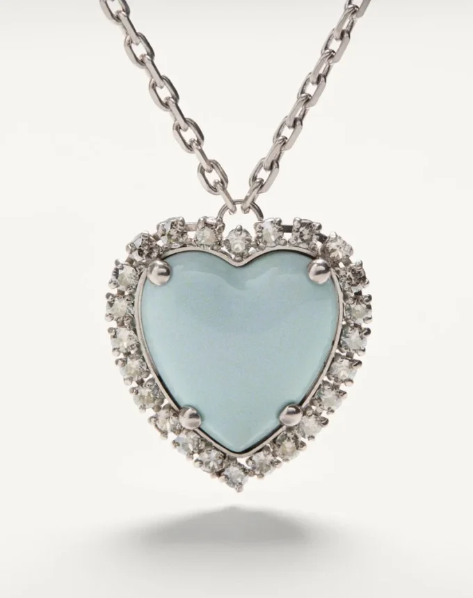 Colier Coeur Hyperbole din metal, rășină și cristale Swarovski® Colier Coeur Hyperbole din metal, rășină și cristale Swarovski®