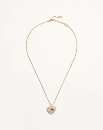 Colier Coeur Royal din metal, email și cristale Swarovski® Colier Coeur Royal din metal, email și cristale Swarovski®