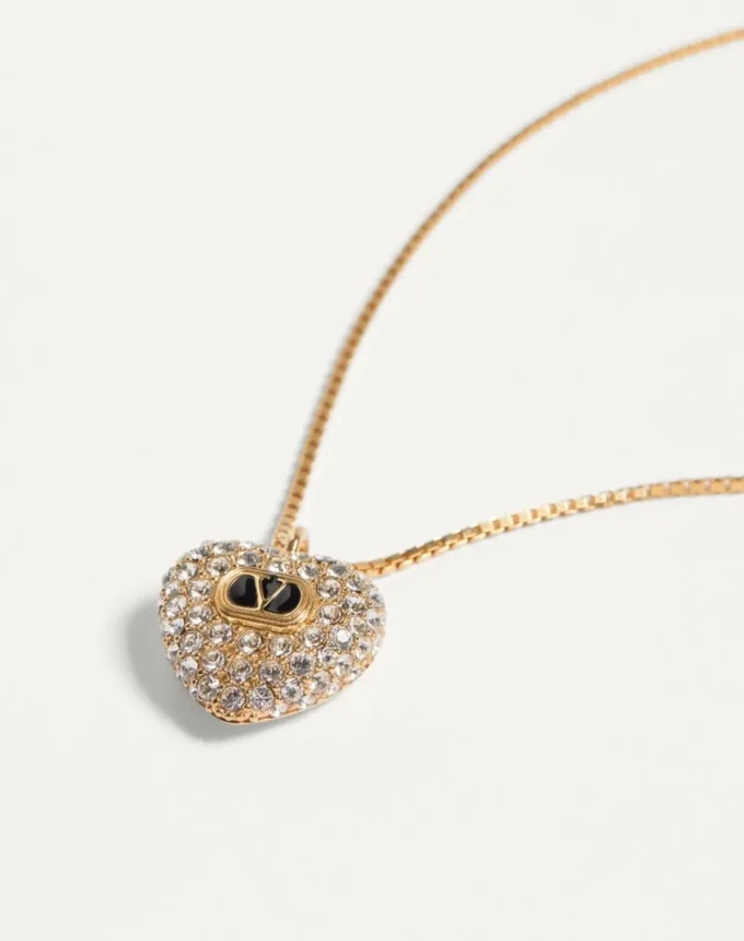 Colier Coeur Royal din metal, email și cristale Swarovski® Colier Coeur Royal din metal, email și cristale Swarovski®