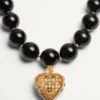Colier Coeur Royal din metal, rășină, email și cristale Swarovski®
