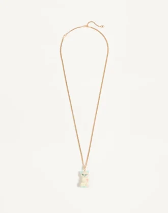 Colier Le Chat De La Maison din metal, nailon și cristale Swarovski®