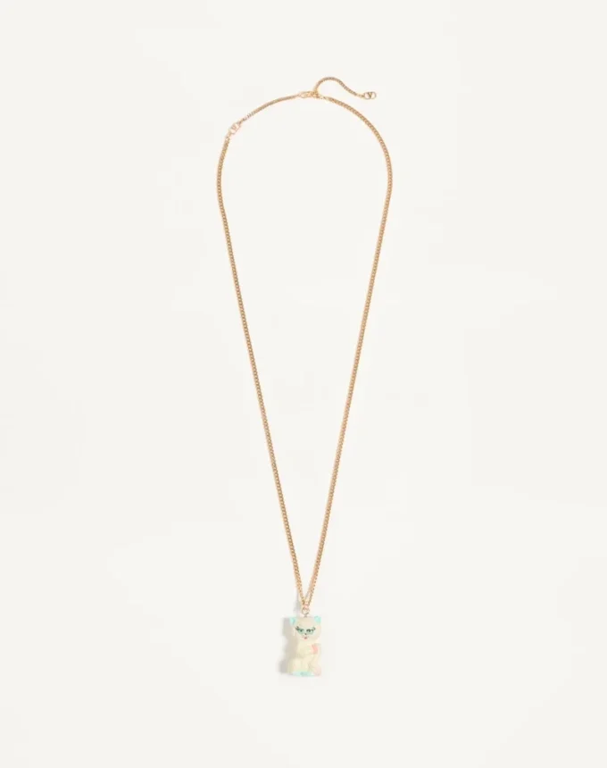 Colier Le Chat De La Maison din metal, nailon și cristale Swarovski® Colier Le Chat De La Maison din metal, nailon și cristale Swarovski®