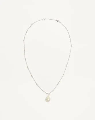 Colier metalic Vlogo Signature cu perle și cristale Swarovski® Colier metalic Vlogo Signature cu perle și cristale Swarovski®