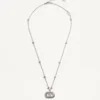 Colier metalic Vlogo Signature cu perle și cristale Swarovski®