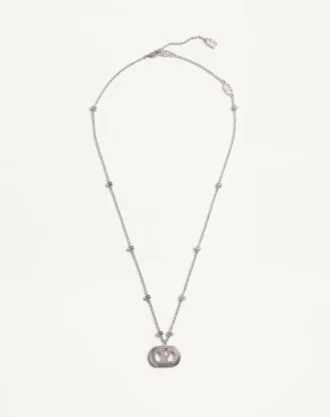 Colier metalic Vlogo Signature cu perle și cristale Swarovski® Colier metalic Vlogo Signature cu perle și cristale Swarovski®