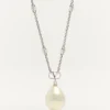 Colier metalic Vlogo Signature cu perle și cristale Swarovski®