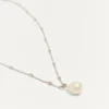 Colier metalic Vlogo Signature cu perle și cristale Swarovski®