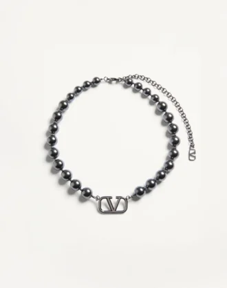 Colier metalic Vlogo Signature cu perle Swarovski® Colier metalic Vlogo Signature cu perle Swarovski®