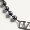 Colier metalic Vlogo Signature cu perle Swarovski®