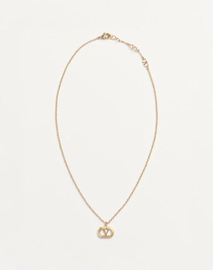 Colier oval din metal