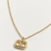 Colier oval din metal