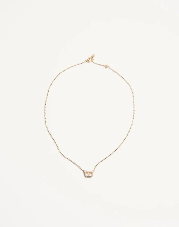Colier Ovalette din metal și cristale Swarovski®