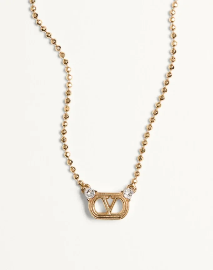 Colier Ovalette din metal și cristale Swarovski®