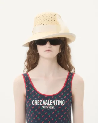Costum de baie din lycra cu imprimeu Cherryfic