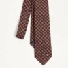 Cravată din bumbac jacquard Valentie cu model Chamber și detaliu VLogo Signature Cravată din bumbac jacquard Valentie cu model Chamber și detaliu VLogo Signature