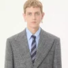 Cravată din mătase jacquard regimental Valentie