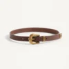 Curea din piele de vițel cu logo Vlogo 20 mm Curea din piele de vițel cu logo Vlogo 20 mm