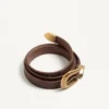 Curea din piele de vițel cu logo Vlogo 20 mm Curea din piele de vițel cu logo Vlogo 20 mm