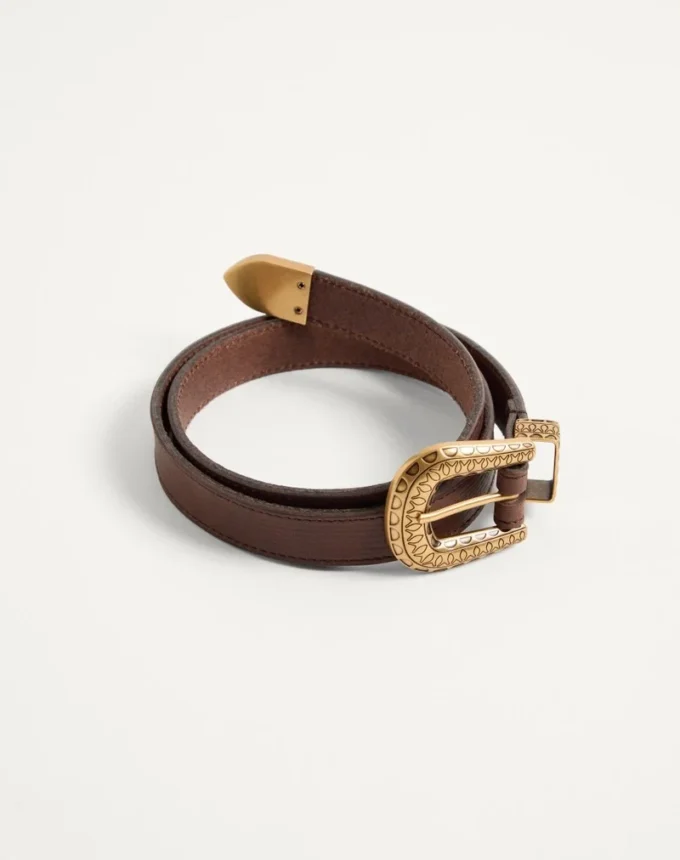 Curea din piele de vițel cu logo Vlogo 20 mm Curea din piele de vițel cu logo Vlogo 20 mm