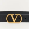 Curea din piele de vițel VLogo Signature 30 mm Curea din piele de vițel VLogo Signature 30 mm