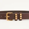 Curea Flaneuse din piele de căprioară 30 mm Curea Flaneuse din piele de căprioară 30 mm