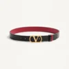 Curea reversibilă din piele de vițel lucioasă VLogo Signature – 30 mm / 1,2 in. Curea reversibilă din piele de vițel lucioasă VLogo Signature – 30 mm / 1,2 in.