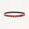 Curea reversibilă VLogo Signature din piele de vițel lucioasă – 20 mm / 1,2 in. Curea reversibilă VLogo Signature din piele de vițel lucioasă – 20 mm / 1,2 in.