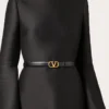 Curea reversibilă Vlogo Signature din piele de vițel lucioasă 20 mm