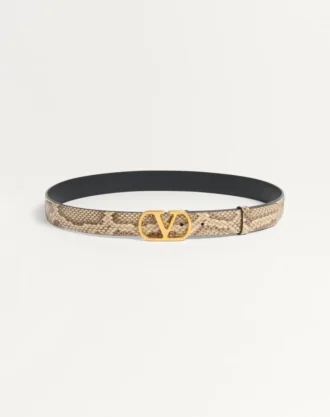 Curea Vlogo Signature din piele de piton 30 mm