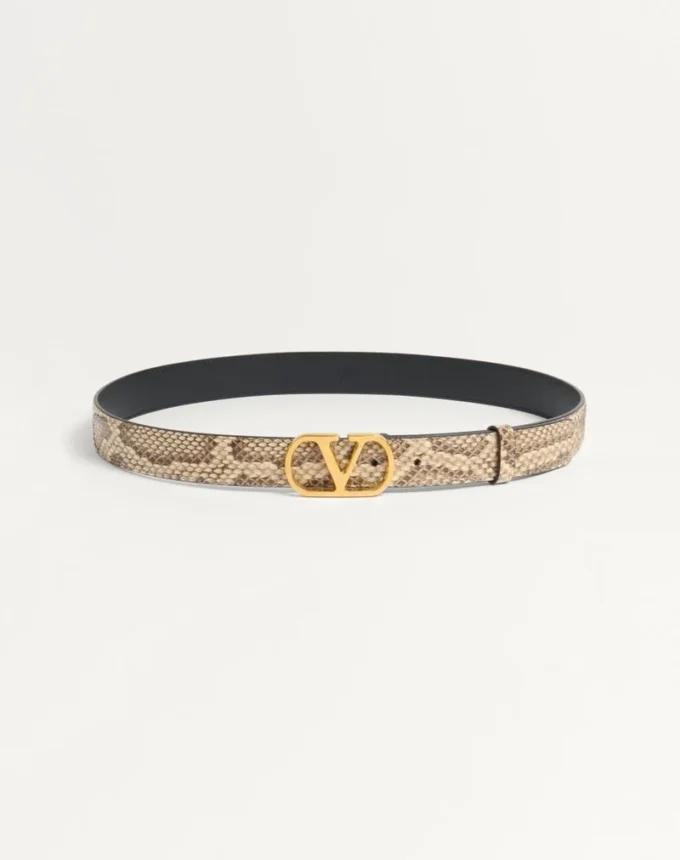 Curea Vlogo Signature din piele de piton 30 mm