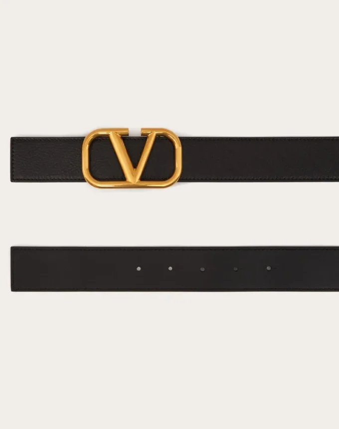 Curea Vlogo Signature din piele de vacă ombré