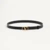 Curea Vlogo Signature din piele de vițel lucioasă 20 mm Curea Vlogo Signature din piele de vițel lucioasă 20 mm