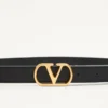 Curea Vlogo Signature din piele de vițel lucioasă 20 mm Curea Vlogo Signature din piele de vițel lucioasă 20 mm