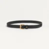 Curea Vlogo Signature din piele de vițel lucioasă 25 mm Curea Vlogo Signature din piele de vițel lucioasă 25 mm
