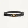 Curea Vlogo Signature din piele de vițel lucioasă 30 mm Curea Vlogo Signature din piele de vițel lucioasă 30 mm