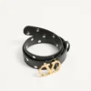 Curea VLogo Signature din piele de vițel lucioasă 30 mm Curea VLogo Signature din piele de vițel lucioasă 30 mm
