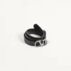 Curea VLogo Signature din piele de vițel lucioasă 30 mm Curea VLogo Signature din piele de vițel lucioasă 30 mm